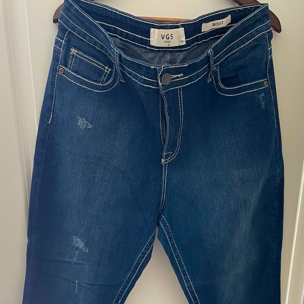 Women’s VSG jeans dark was size 16 bootcut